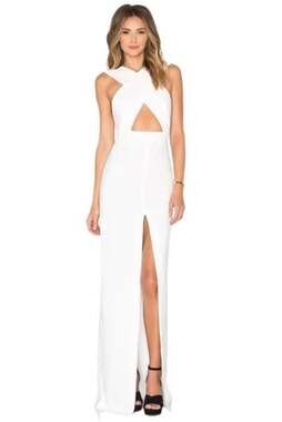 Solace London white cross over strap dress - Solace London- Revolve- Size 4